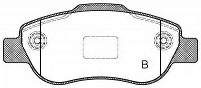 OPEN PARTS bpa110011 -  Комплект тормозных колодок, дисковый тормоз